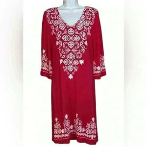 South Main Pink & White Dress (58)